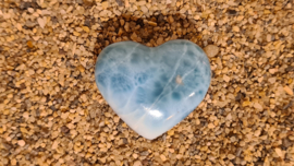 Larimar Puffy Hart No.2