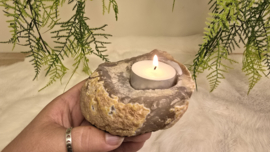 Agaat Waxinelicht Ruw No.3