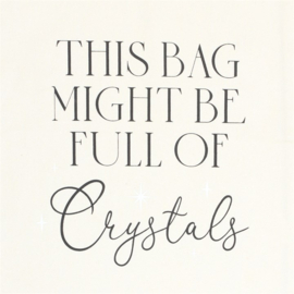 Katoenen Tas "Full of Crystals"