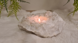 Bergkristal Cluster Waxinelicht No.1