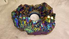 Titanium Aura Amethist Waxinelicht No.3