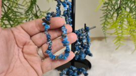 Blauwe Apatiet Armband- Split