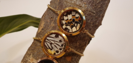 Armband Memory Locket Twist Slide Gold- Spots