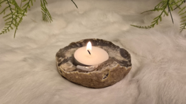 Agaat Waxinelicht Ruw No.3