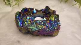 Titanium Aura Amethist Waxinelicht No.3