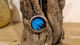 Ketting Memory Locket Twist Silver - Papilio Blue