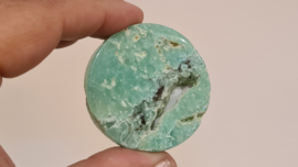 Chrysopraas "Phone Grip" wit