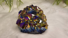 Titanium Aura Amethist Waxinelicht No.2