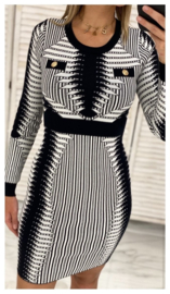 Black/white Allyson dress