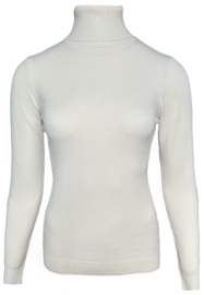 Cream soft turtle neck