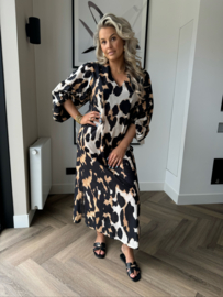 Leopard wide dress