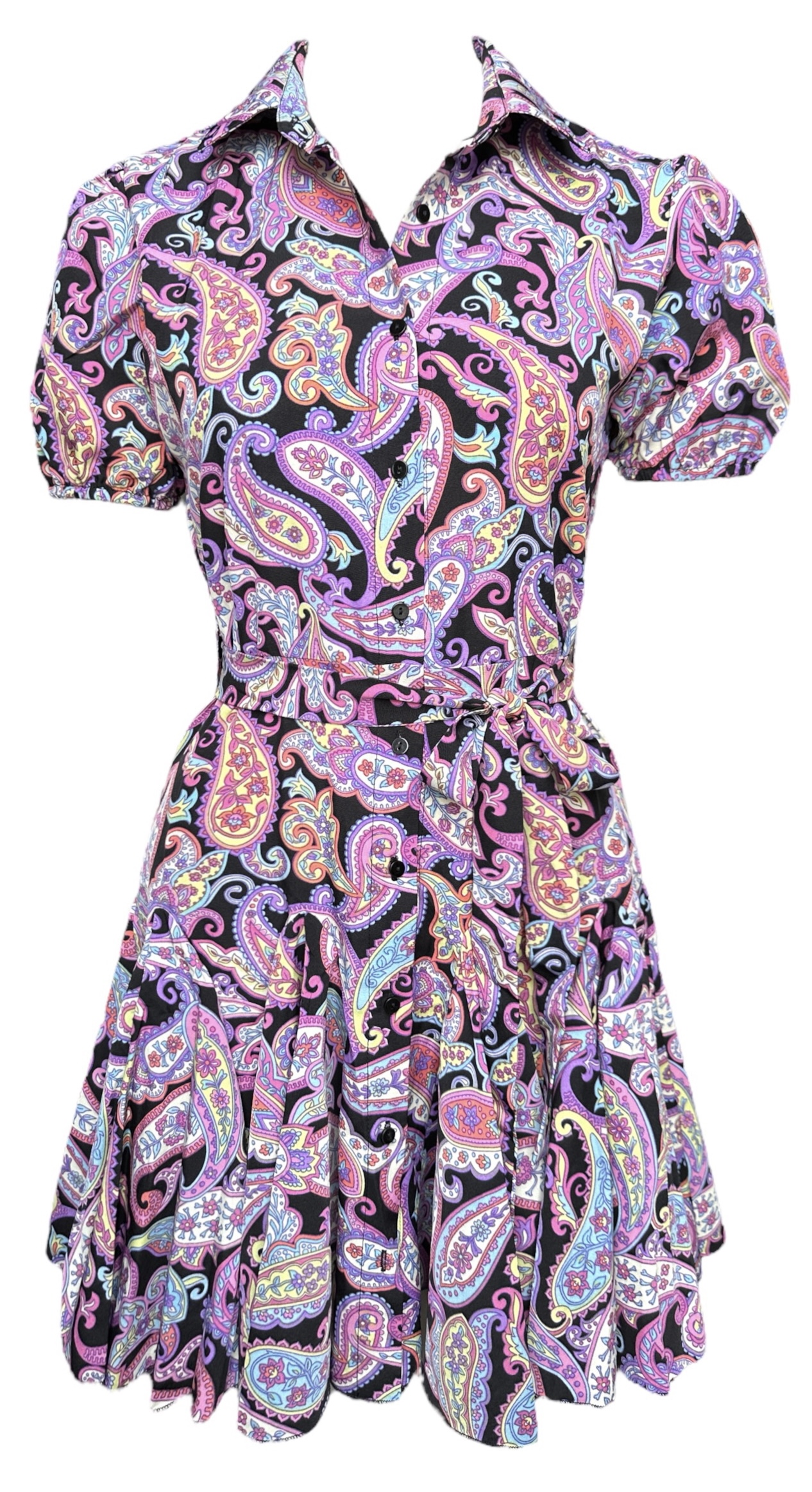 Purple paisley dress