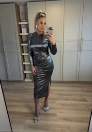 Silver metallic dress