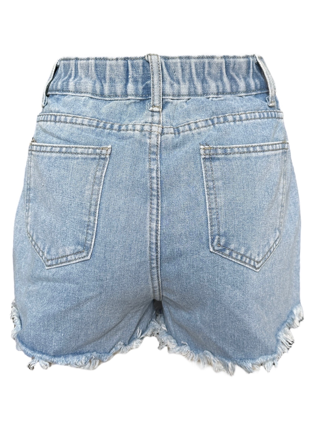Denim strass short