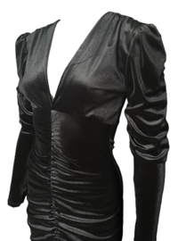 Black velvet Sophia dress