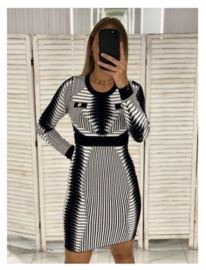 Black/white Allyson dress