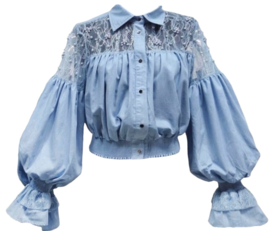 Blue ariana blouse