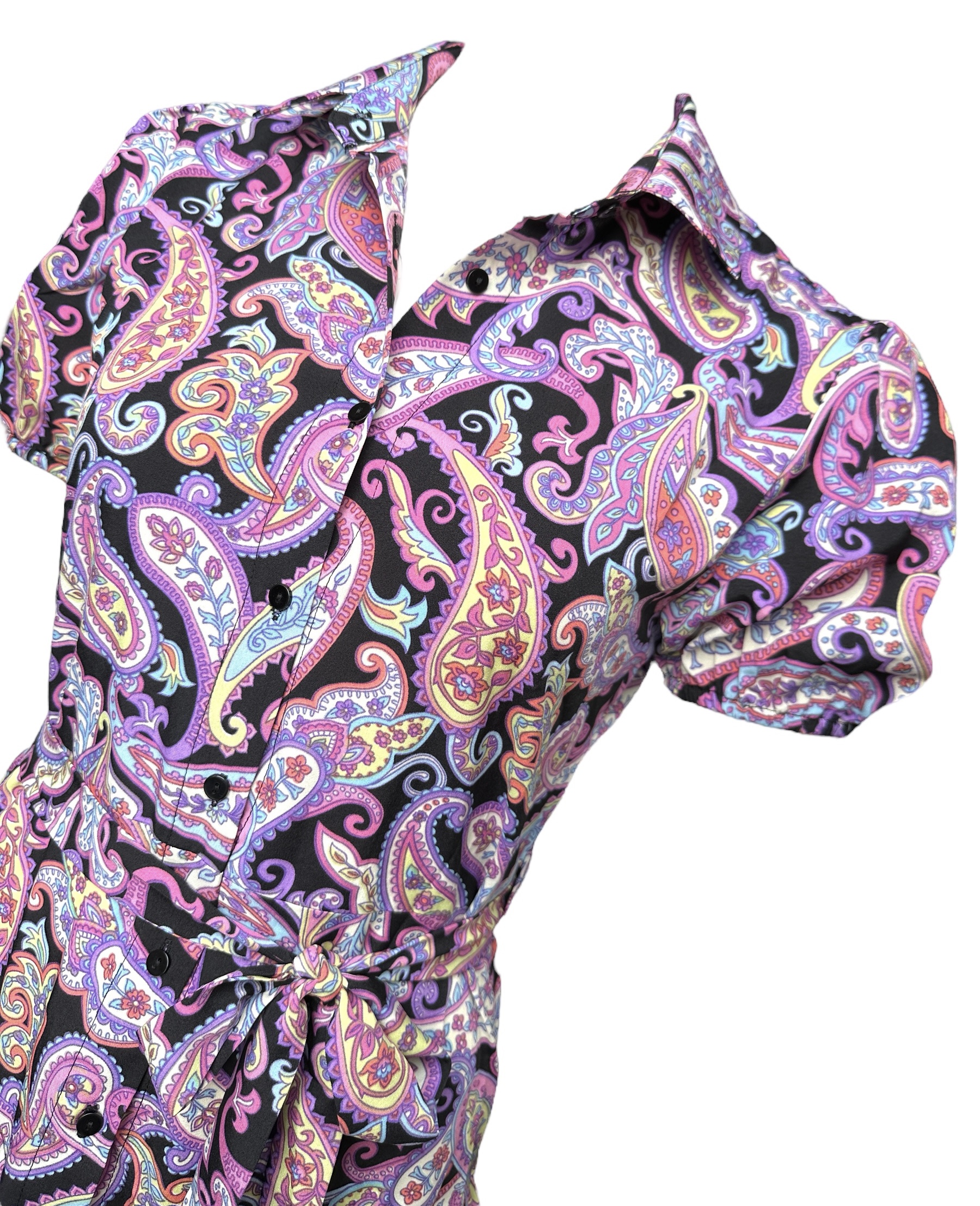 Purple paisley dress