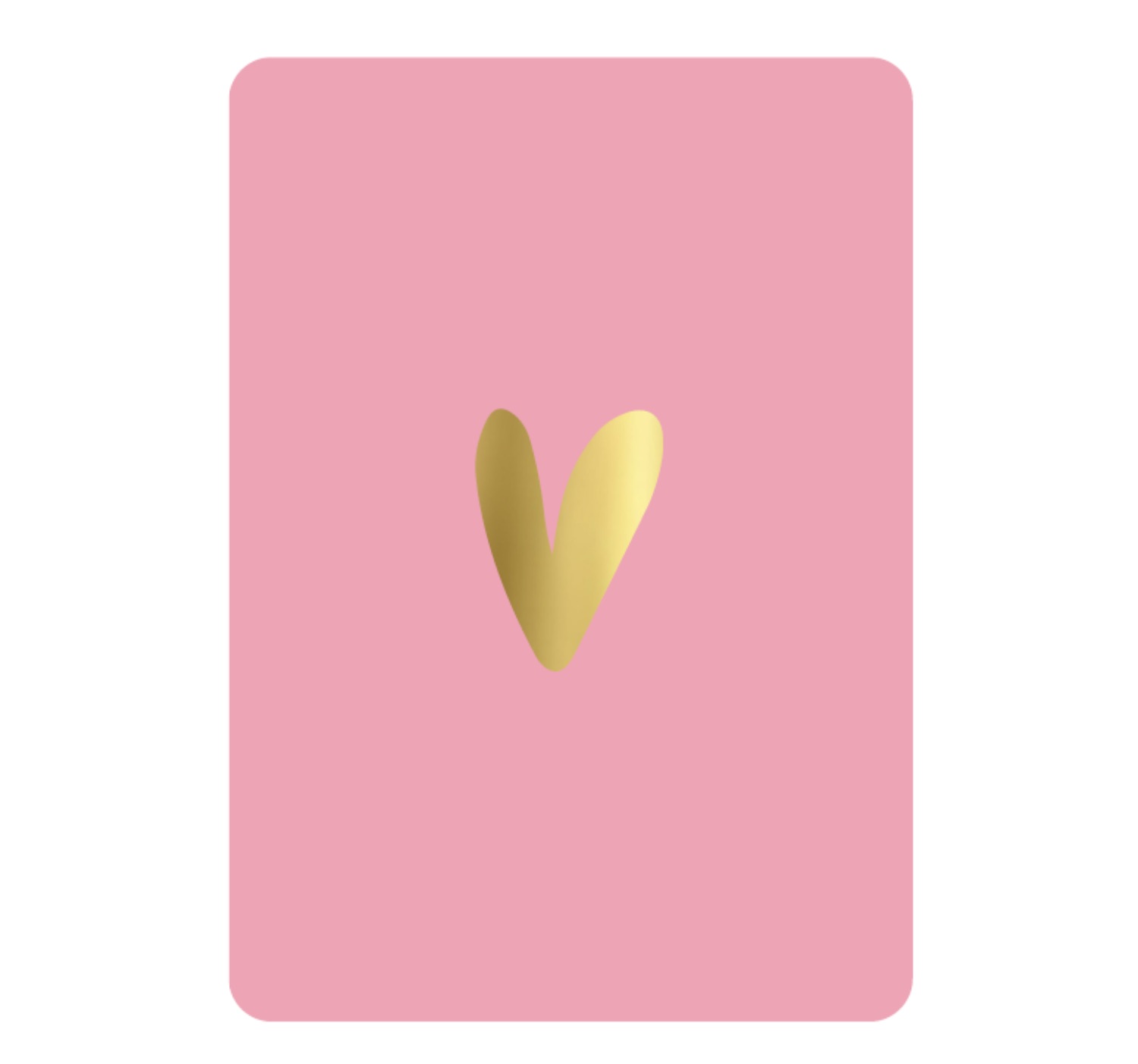 Ansichtkaart - Hart Blush