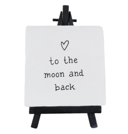 Tegeltje, ♡ to the moon and back