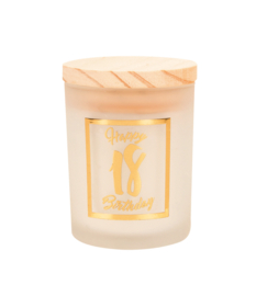 Small scented candles gold/white - 18 years