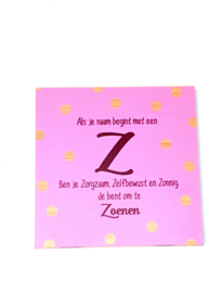 onderzetter letter Z