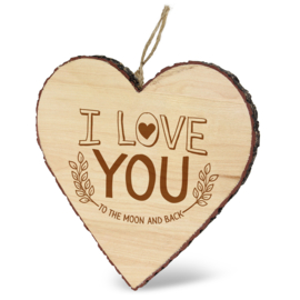 houten hart i love you