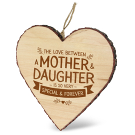 houten hart mother & daughter