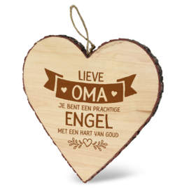 houten hart oma