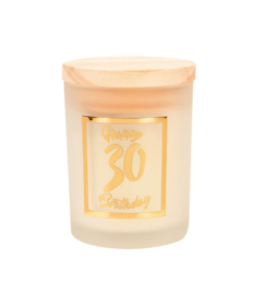 Small scented candles gold/white - 30 years