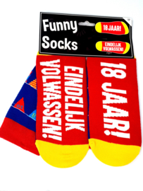funny socks 18 jaar