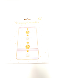 hanging decorations wit/goud
