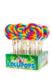 regenboog lollie rond