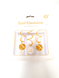 swirl decorations wit/goud