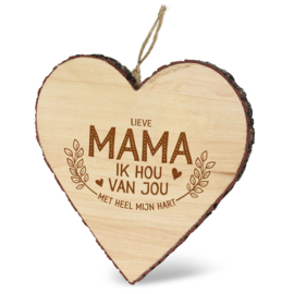 houten hart mama