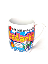 cartoon mok bedankt