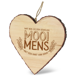 houten hart mooi mens