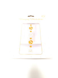 hanging decorations wit/goud