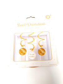 swirl decorations wit/goud