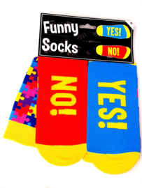 funny socks yes - no