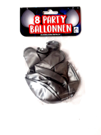 ballonnen zilver metallic