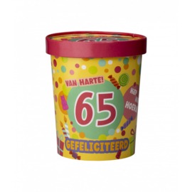 candy bucket 65 jaar