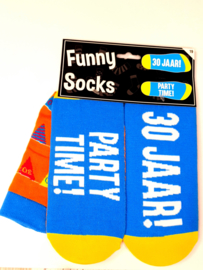 funny socks 30 jaar