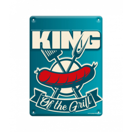 metal sign king of the grill