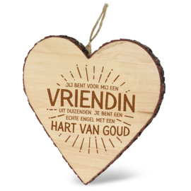 houten hart vriendin