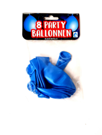 ballonnen blauw metallic