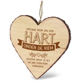 houten hart hart onder de riem