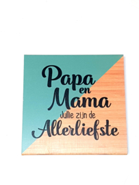 onderzetter papa en mama