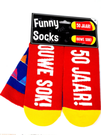 funny socks 50 jaar