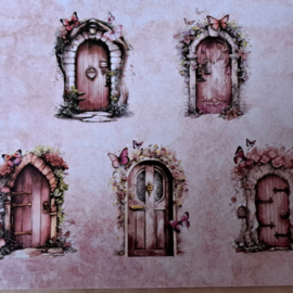 Fairy Journal Art Stickers Magische Deurtje